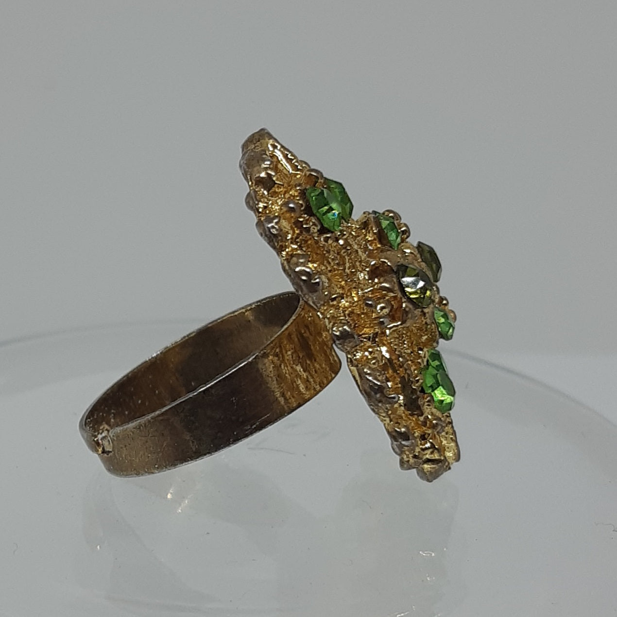 Bague strass verts 24-924